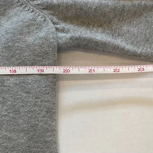 IZOD Cotton Argyle Long Sleeve V-Neck Sweater, Pastel Blue, Gray, Y2K, Preppy XL - Picture 7 of 8